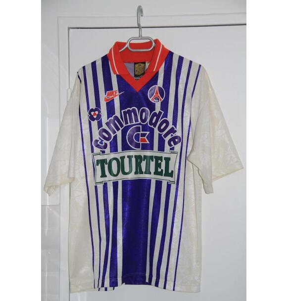 1993-94 PSG Retro Away Kit Soccer Jersey